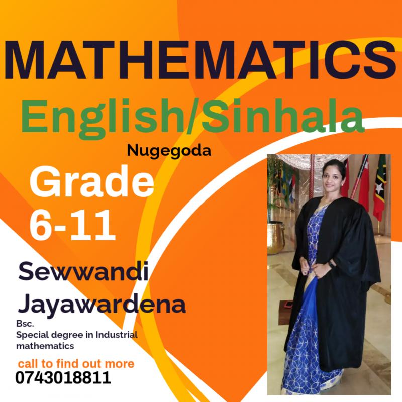 English/Sinhala medium maths classes