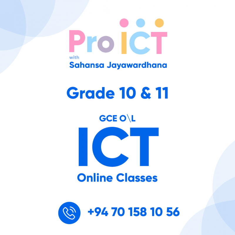 GCE O/Level ICT Grade 10 & 11