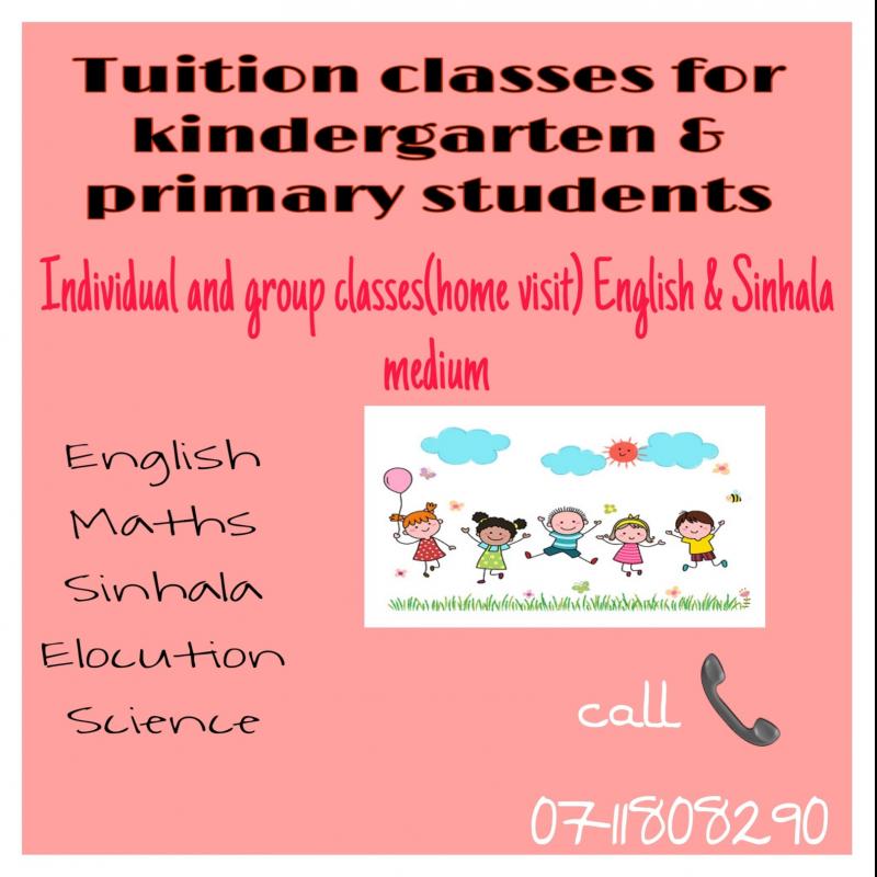 pre school and primary classes