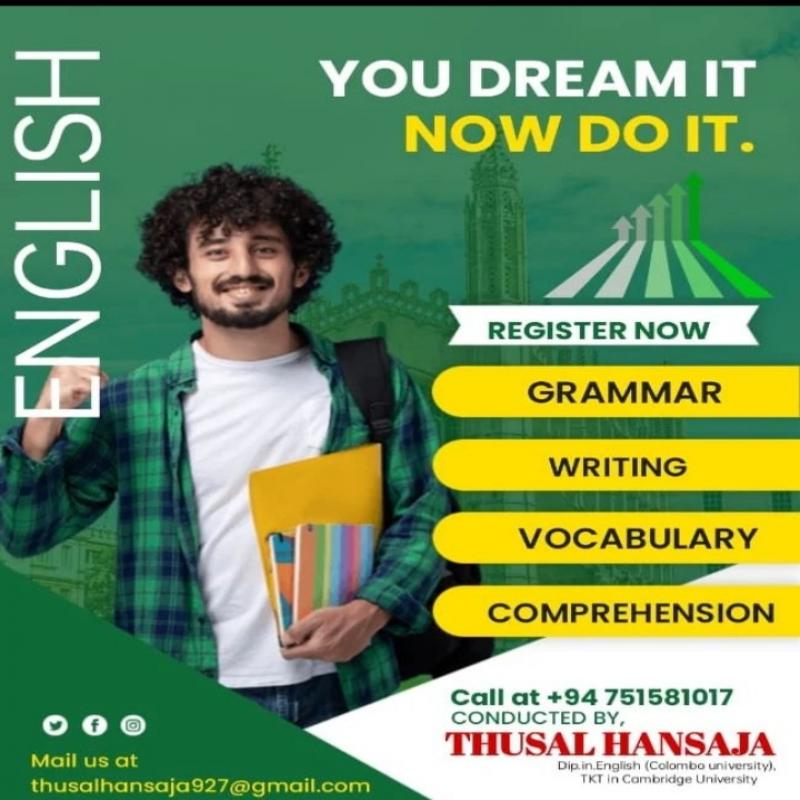English language classes for grade 6 to 11