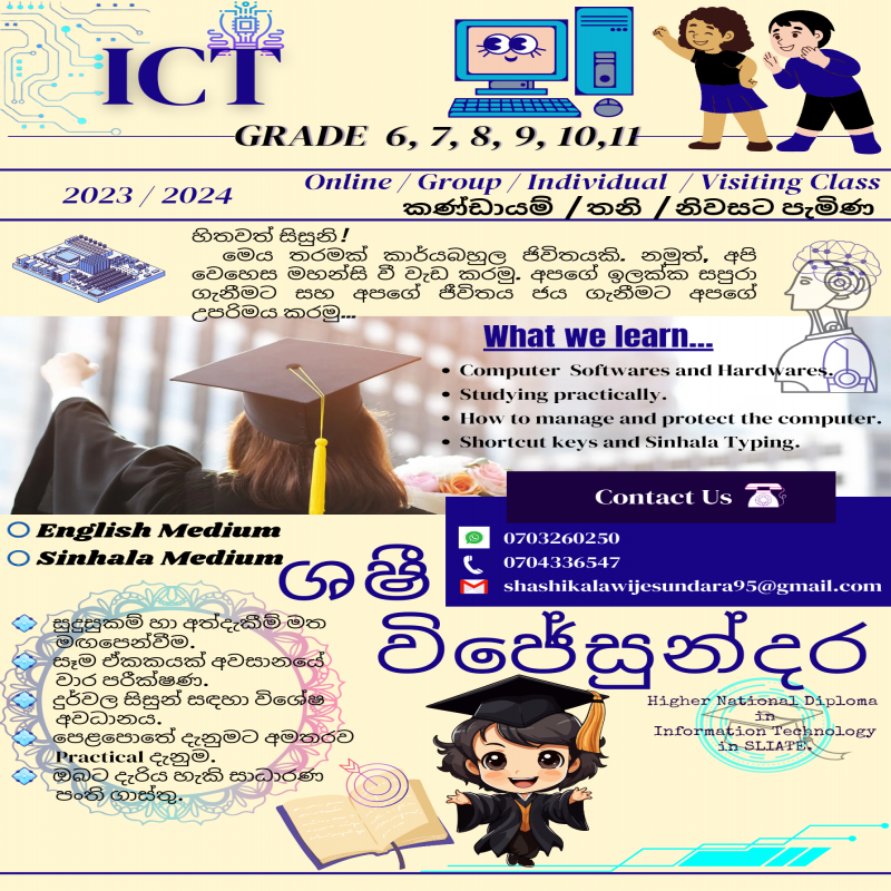 Grade 6 to 11 Student's for ICT Class