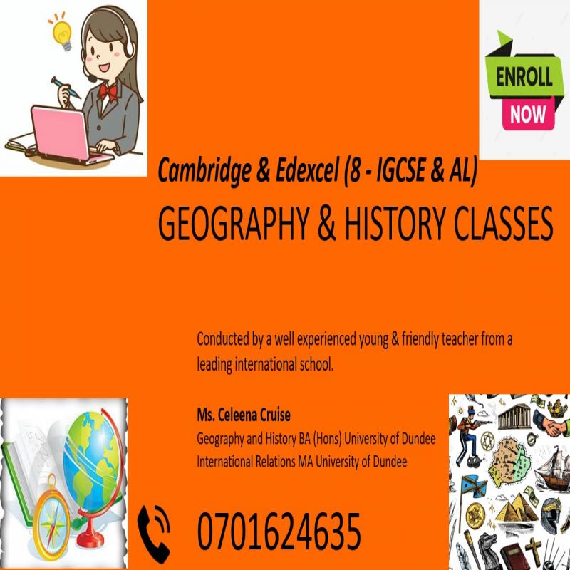 Geography & History - O/L, AS & A2 (Edexcel/Cambridge)