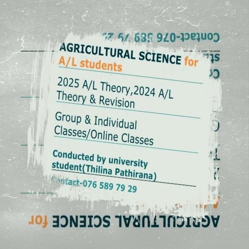 Agri Science for A/L Students