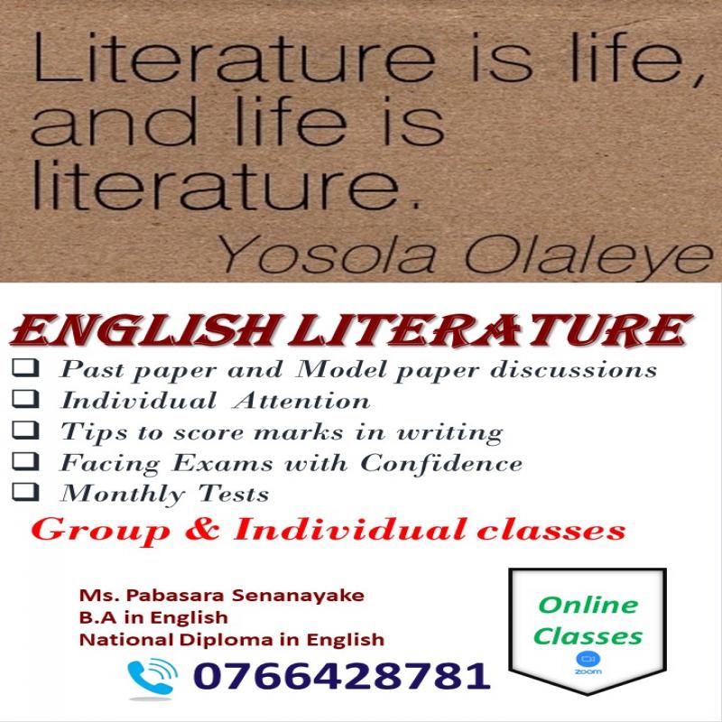 English and English Literature classes
