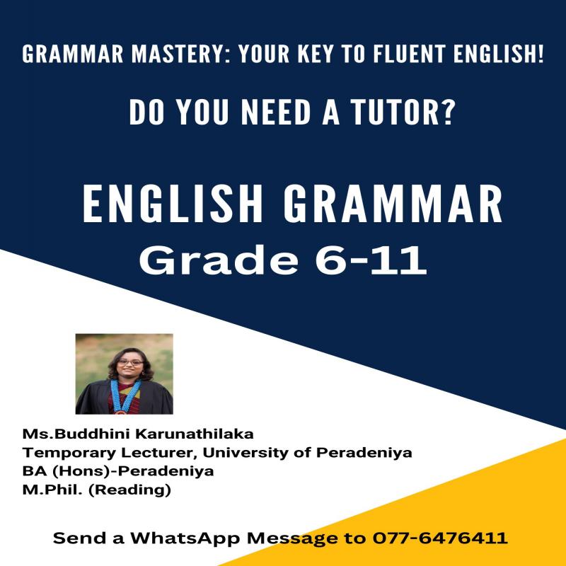 Grades 6-11 Grammar Class: Boost Your English Skills