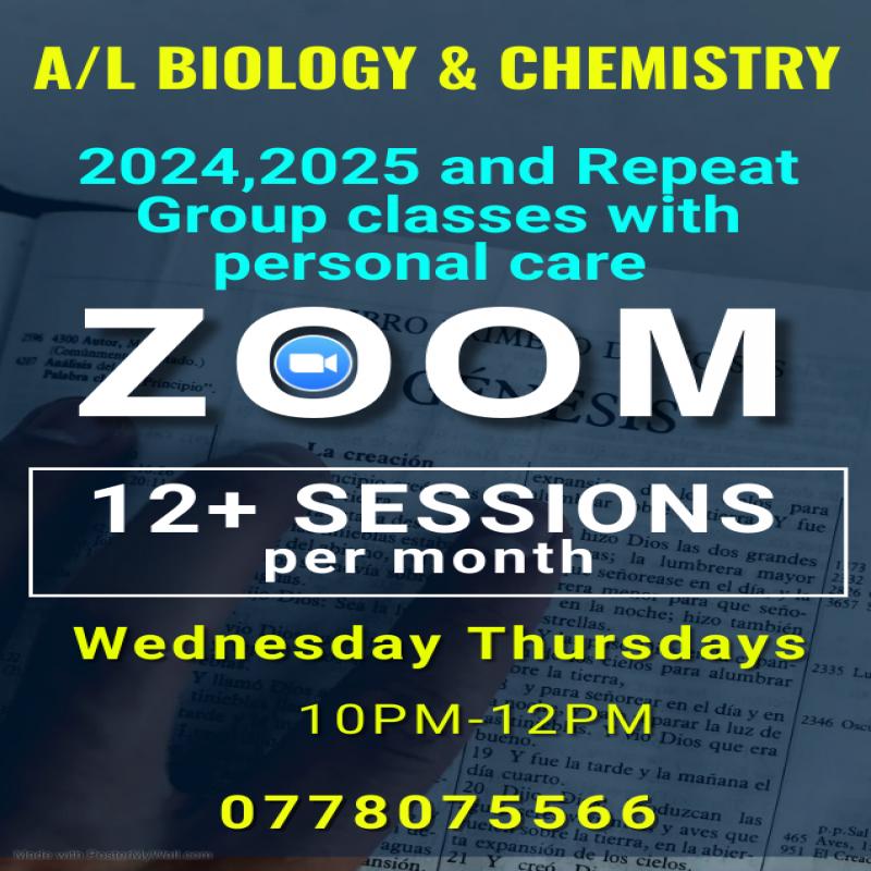 ZOOM Bio/Chemistry EM TM classes