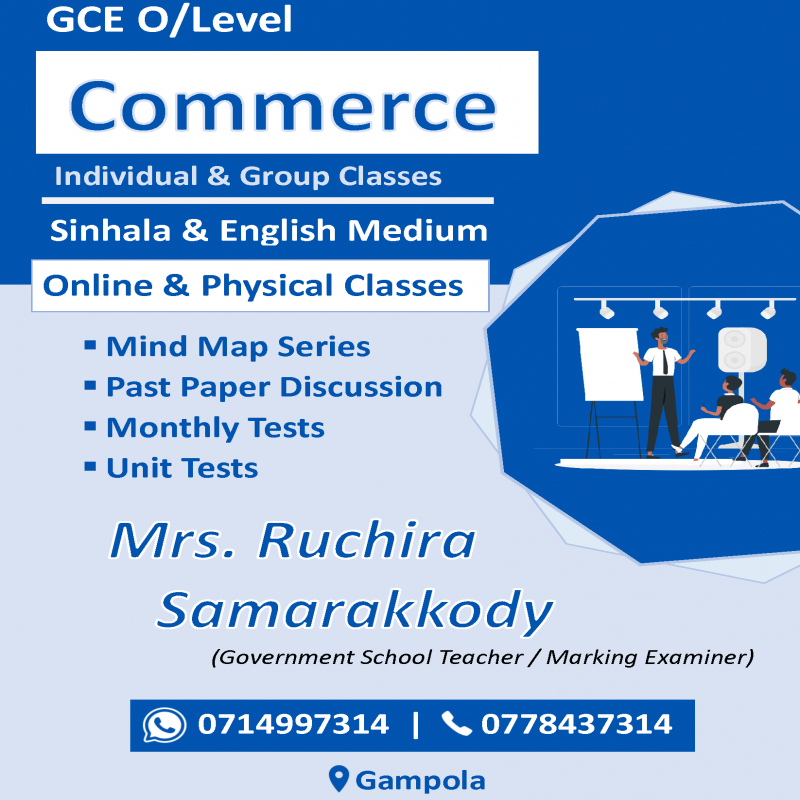 Business and Accounting Studies Studies (Sinhala and English Medium )