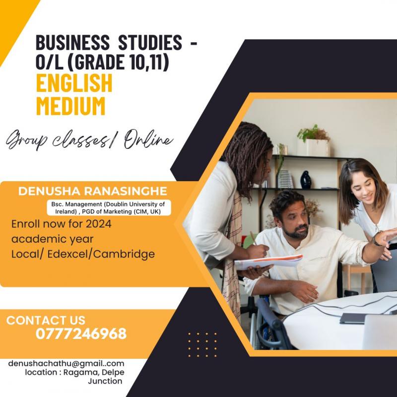 Tuition for Business Studies/ Commerce