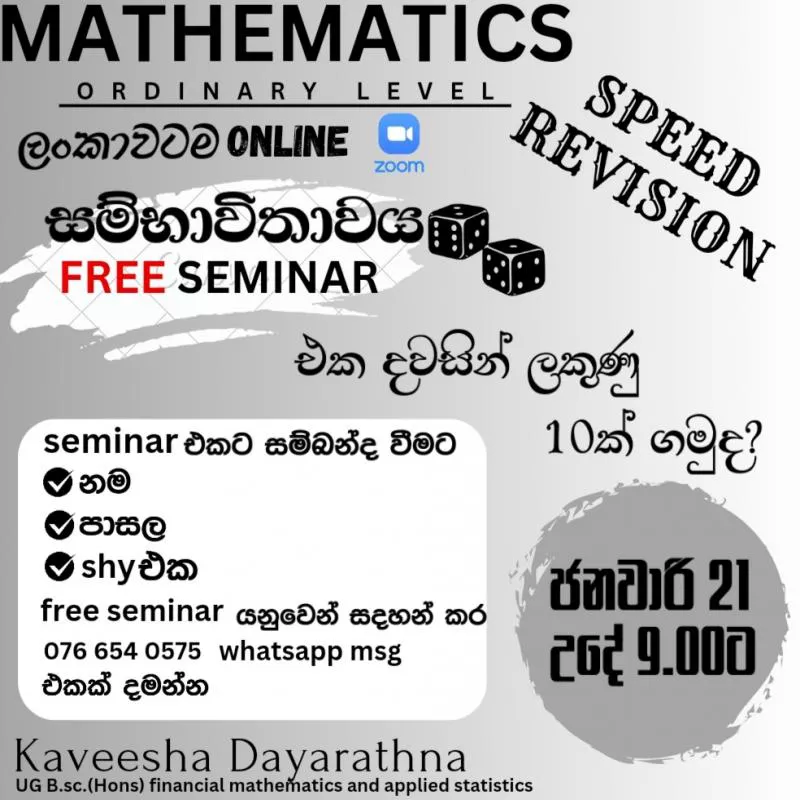 Mathematics seminar
