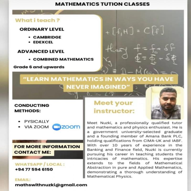 Online maths classes