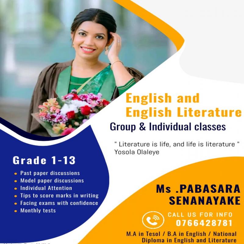 English and English Literature classes