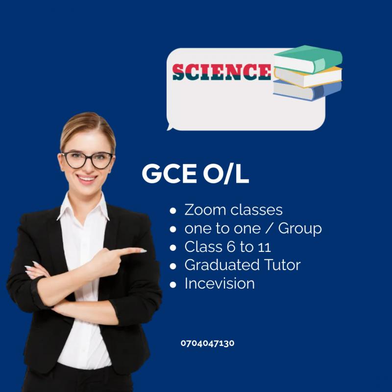 G.C.E Science English Medium 6-11