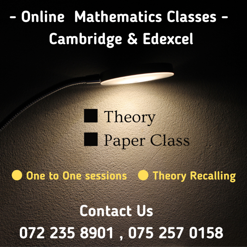 Cambridge & Edexcel Mathematics classes