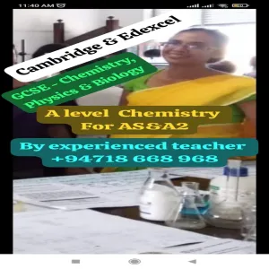 A Level Chemistry ( Edexcel,AQA)/GCSE chemistry