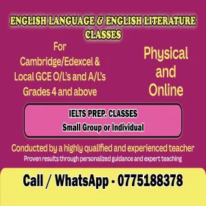 English Language and Literature classes