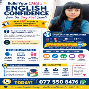 Online and Physical English Spoken and Syllabus classes for students