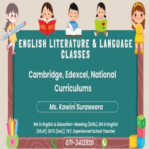 English Literature & Language Classes - National, Cambridge & Edexcel