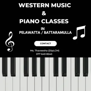 Western Music And Piano Classes In Pelawatta / Battaramulla AND Online