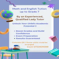 Math and English Classes up to Grade 7