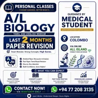 A/L BIOLOGY • TAMIL AND ENGLISH MEDIUM