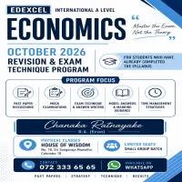 Edexcel Economics. October 2026—Last-Minute Revision Program