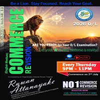 Commerce Revision Class – December 2026 O/L Examination (Eng
