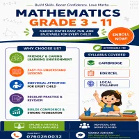 Mathematics Tutor ( English & Sinhala Medium)