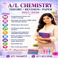 G.C.E. A/L Chemistry Theory , Revision,  paper  Classes (2027/