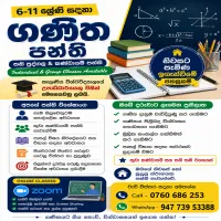 6–11 ශ්‍රේණි සඳහා ඔන්ලයින් ගණිත පන්ති