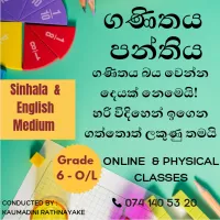 Mathematics Classes (English & Sinhala Medium)