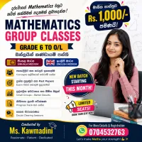 Mathematics Online Classes (English & Sinhala Medium)