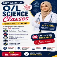 Grade 10-11 ONLINE SCIENCE CLASSES TAMIL / ENG MEDIUM