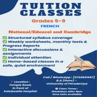 French (Grades 5 - 9) National/Cambridge and Edexcel