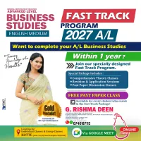 A/L Business Studies FAST TRACK Program English medium Onlin