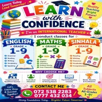 Sinhala Maths English Classes for grade 1-6