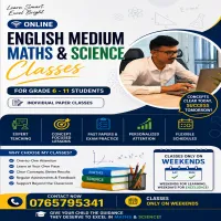 individual Online Maths and Science classes for Grade 6-11