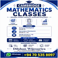 IGCSE Cambridge and Edexcel Mathematics Classes