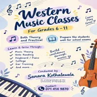 Western Music classes for grades 6-11