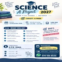 Grade 11 O/L Science — 2027 Batch