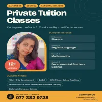 Private Tuition- Kindergarten to Grade 5