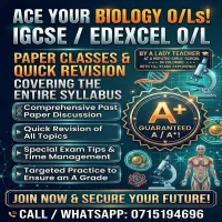 BIOLOGY CLASSES IGCSE/EDEXCEL O/Ls